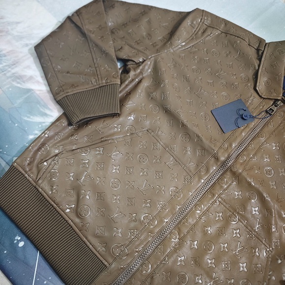 Louis Vuitton Brown Leather Flight Jacket - Picture 6 of 11